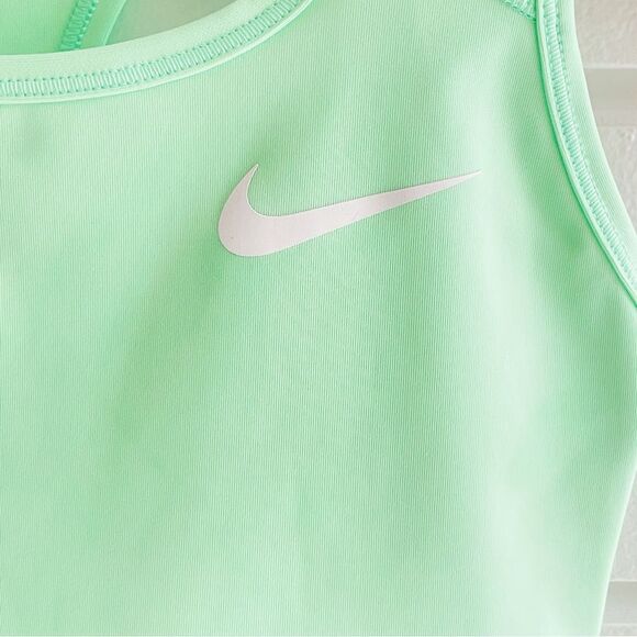 Nike Dri Fit Swoosh Medium Support Sports Bra Mint Green Size Small - Picture 3 of 4